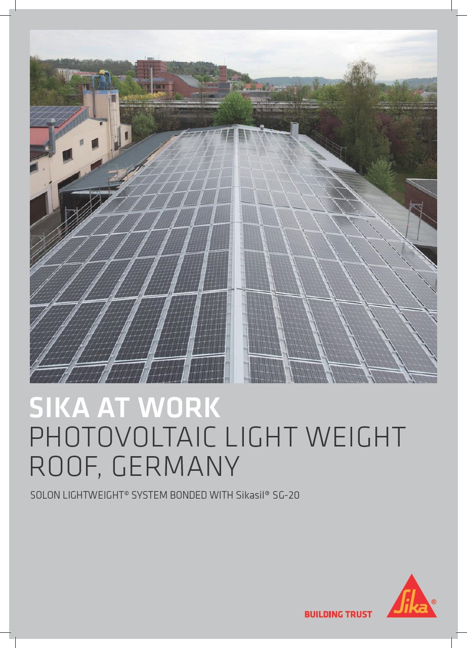 Sika at Work - Photovoltaic Light Weight Roof, Germany