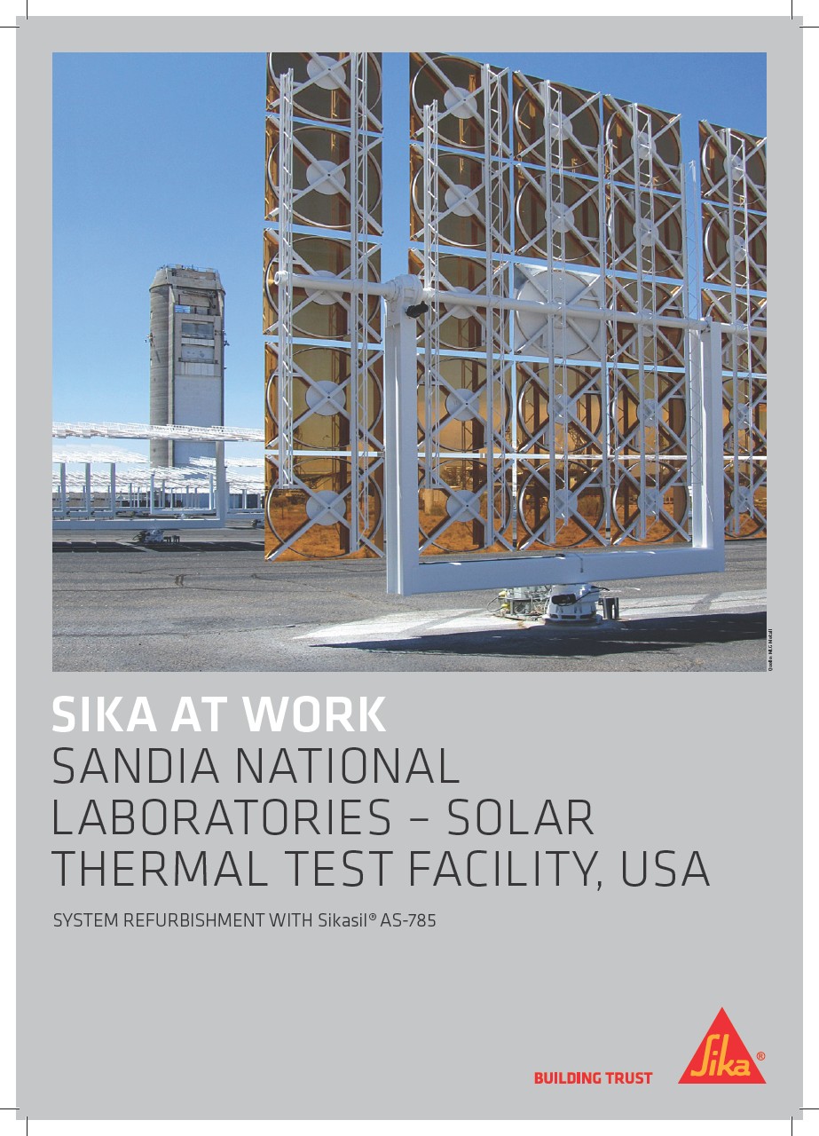Sika at Work - Sandia National Laboratories - Solar Thermal Test Facility, USA