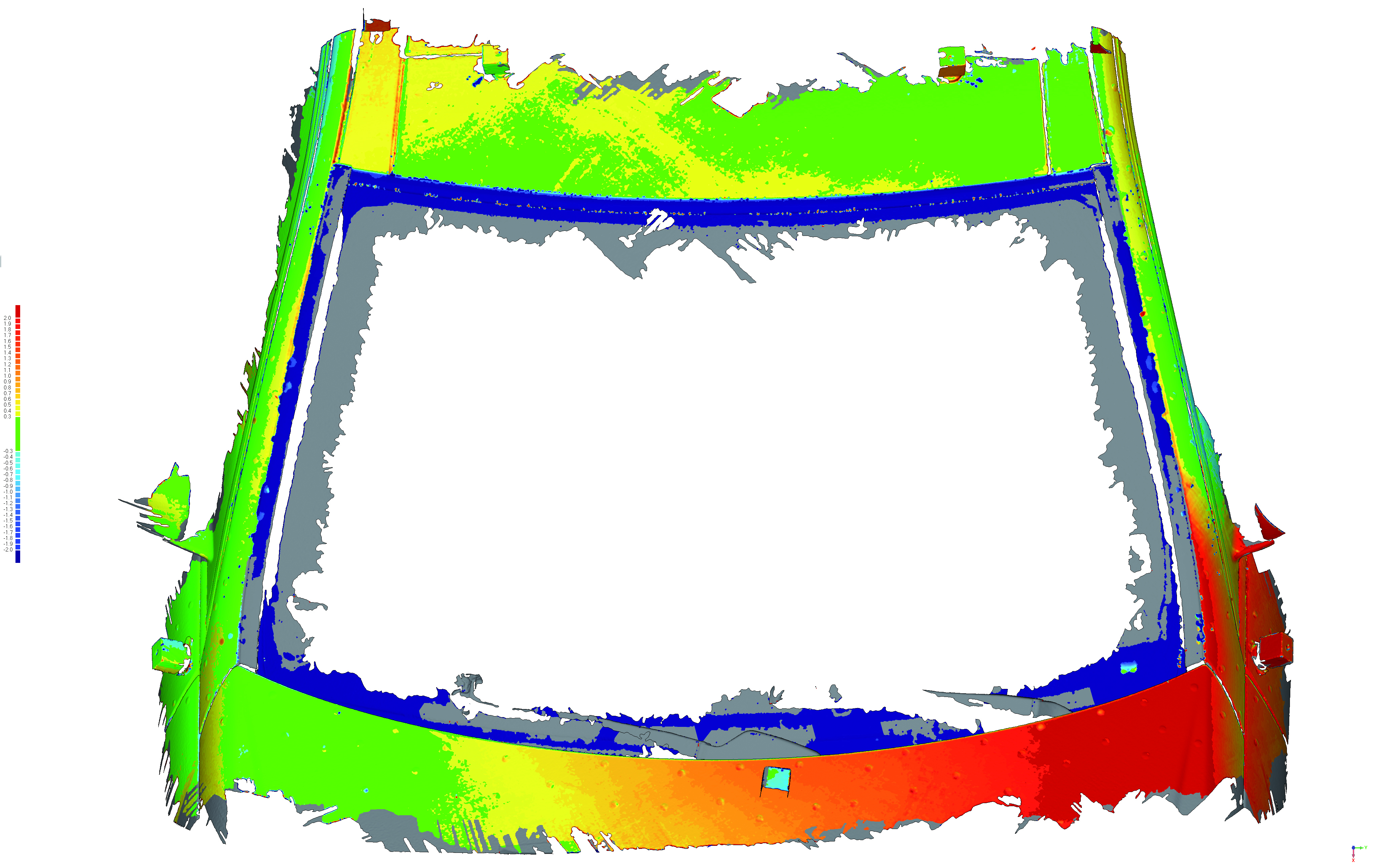 Vergleich Stiffness with SikaTrack without Windshield